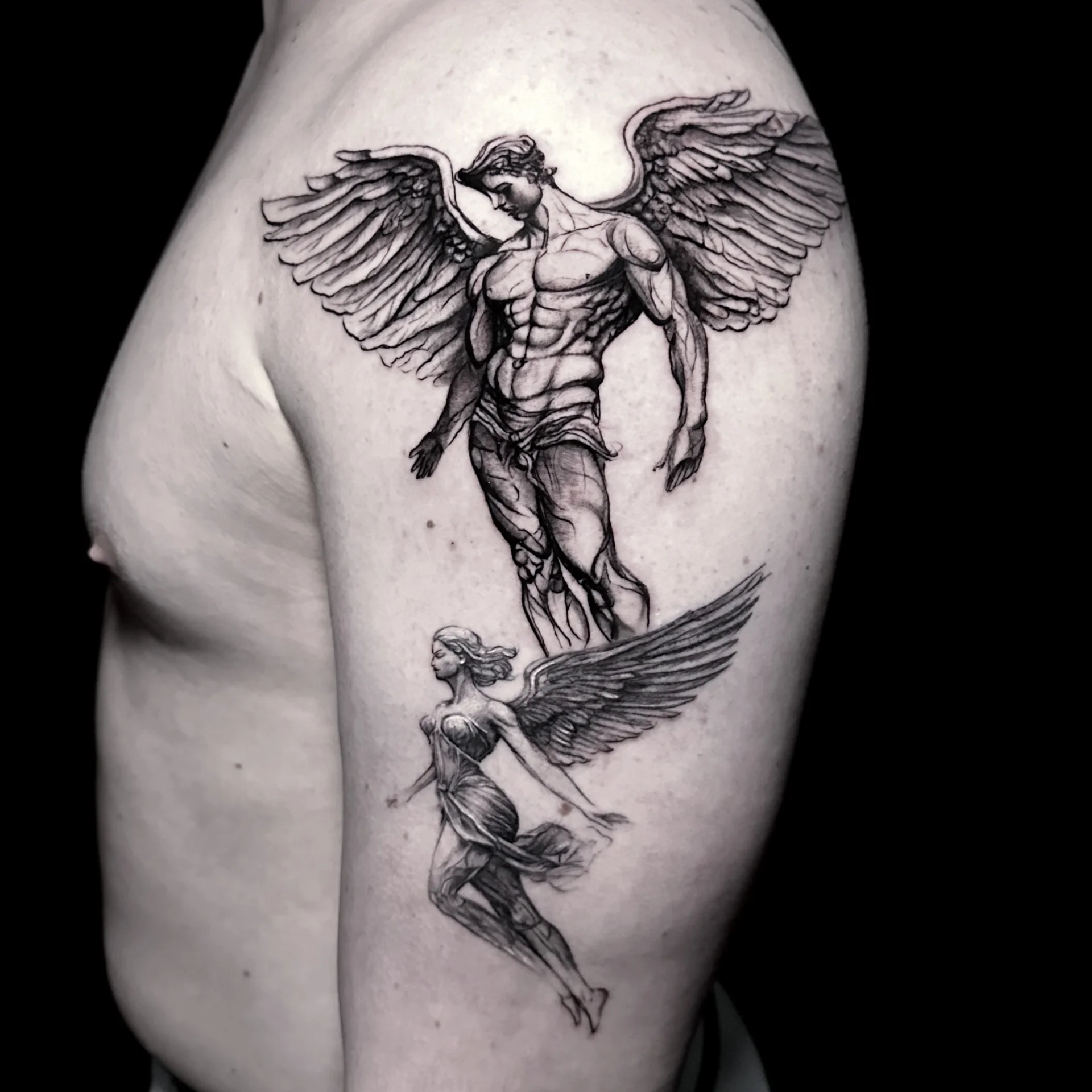 lineworkangels — Fineline Tattoo Bern Solothurn — Berkunst Tattoo Utzenstorf